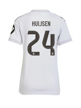 Billige Real Madrid Dean Huijsen #24 Hjemmedrakt Dame 2025-26 Kortermet